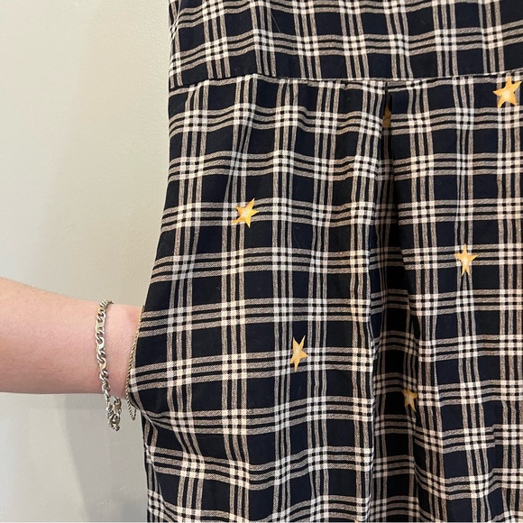 Rare Vintage Handmade Halloween Witch Pumpkin Harvest Chore Dress Maxi Pinafore - Picture 7 of 12